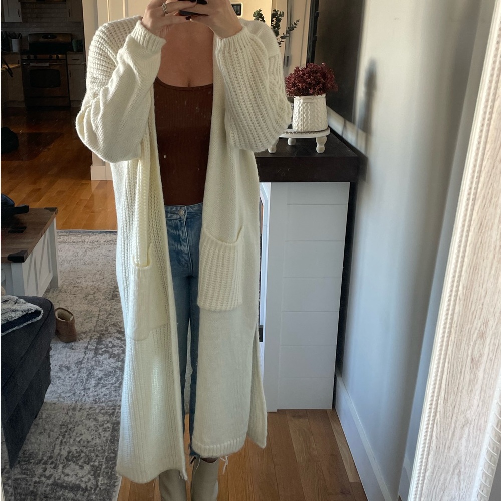 Longline cardigan